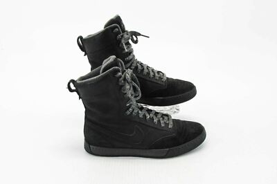 Nike Women Boot Air Royalty Highness Size 8M Black Athletic Pre Owned xq