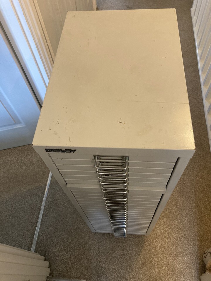 Bisley 30 drawer metal filing eBay