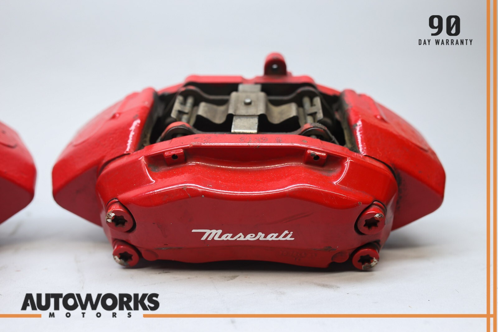 04-08 Maserati Quattroporte M139 Front Left & Right Brake Caliper Brembo Set OEM