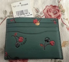 Vintage COACH Cherries card Case  F27117 Beautiful New Htf