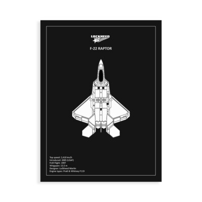 Leinwanddruck auf Papier Poster oder Gemälde Rogan Mark BP LOCKHEED F117 Nighthawk Bl