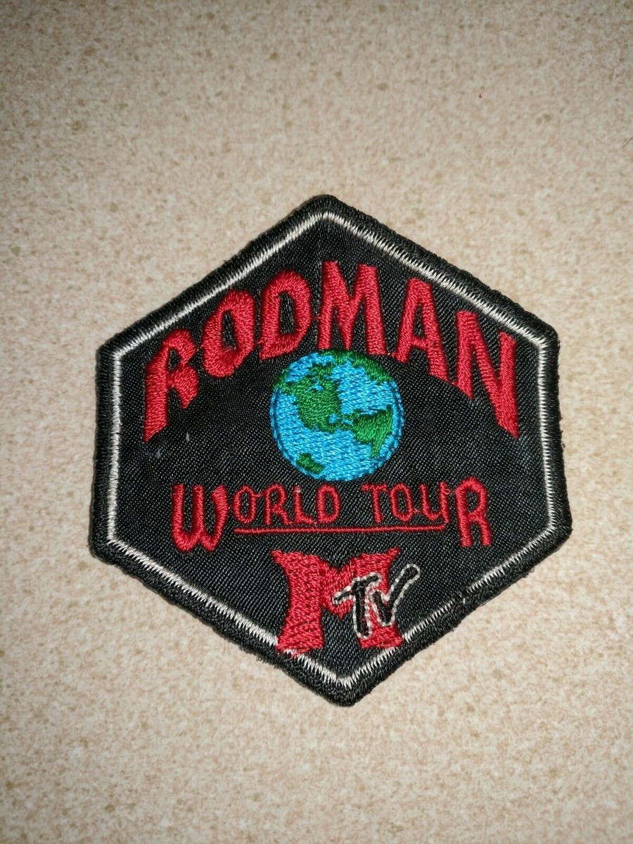 MTV denis rodman1997 world tour デカバッジ　レア RARE !!! Dennis Rodman MTV World Tour Promo Patch Vintage 90s | eBay