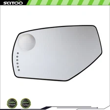 For 2014-2019 SIERRA SILVERADO Mirror Glass Heated Signal Spot Glass Driver Side