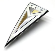 NEW 1963 Pontiac Rear Trunk Arrow Emblem / USA-Made Deck Lid Badge Ornament