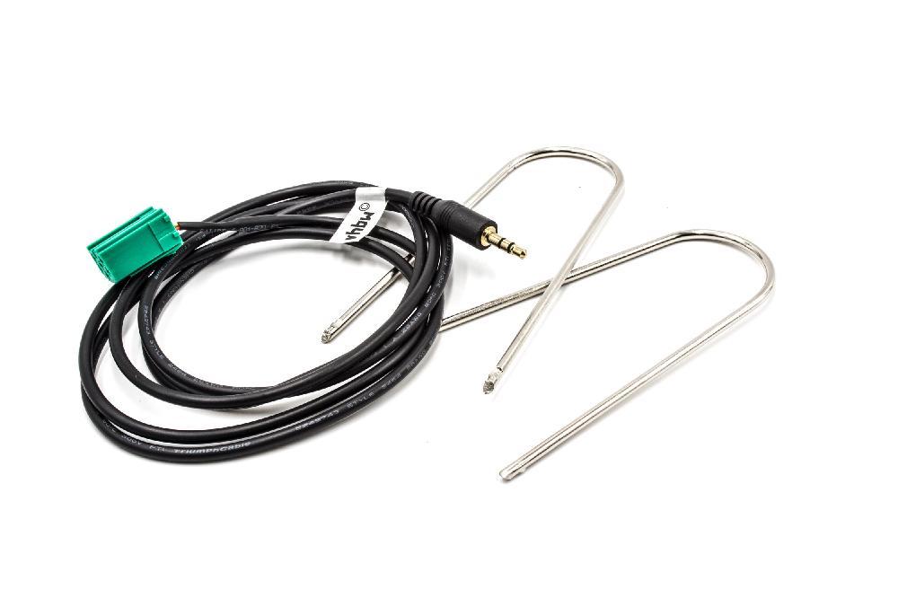 AUX Cable Mini ISO >> 3,5mm AUX (Carminat 6pol) para Renault Kangoo...