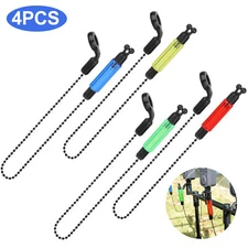 4PCS Carp Fishing Tackle Bobbins Bite Alarms Night Swingers Indicators w/ Chain