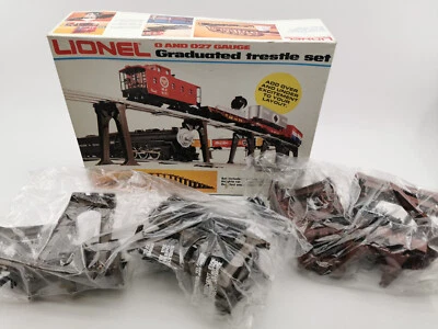 LIONEL 6-2110 GRADUATED TRESTLE SET RAMPE DE FRANCHISSEMENT ÉCHELLE 0 / O +++ - Photo 1/4