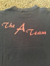 Vtg The A-Team T-Shirt Delta Pro Tag Sz L USA Made, Adrian Bank Single Stitch