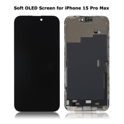 US Soft OLED For Apple iPhone 15 Pro Max LCD Display/Touch Screen Frame Assembly