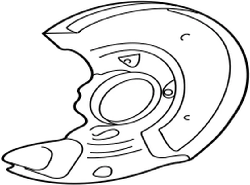 47782-52020 Toyota Cover, disc brake dust, front lh 4778252020, New Genuine OEM  - Image 2 of 2