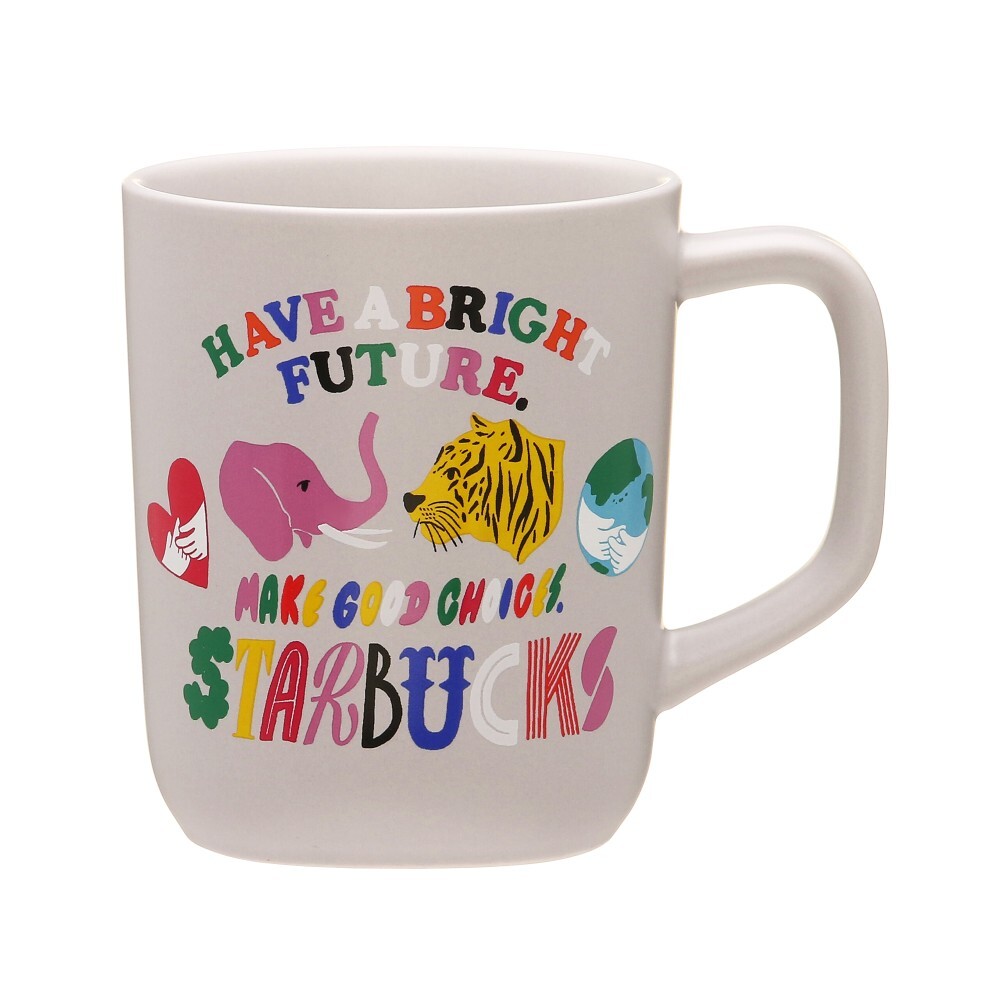 Recycled Ceramic Mug Gray 2024 Starbucks coffee Cup Mug 12oz