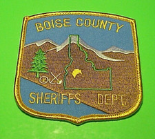 BOISE COUNTY  IDAHO  ID  3 5/8"  POLICE PATCH  FREE SHIPPING!!!