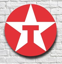 TEXACO BENZIN WANDSCHILD PLAKETTE OLDTIMER BENZIN TANKSTELLE OLDTIMER MOTOR