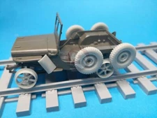 Resicast 1/35 Willys MB Jeep Railway Draisine Conversion WWII (Tamiya) 352437