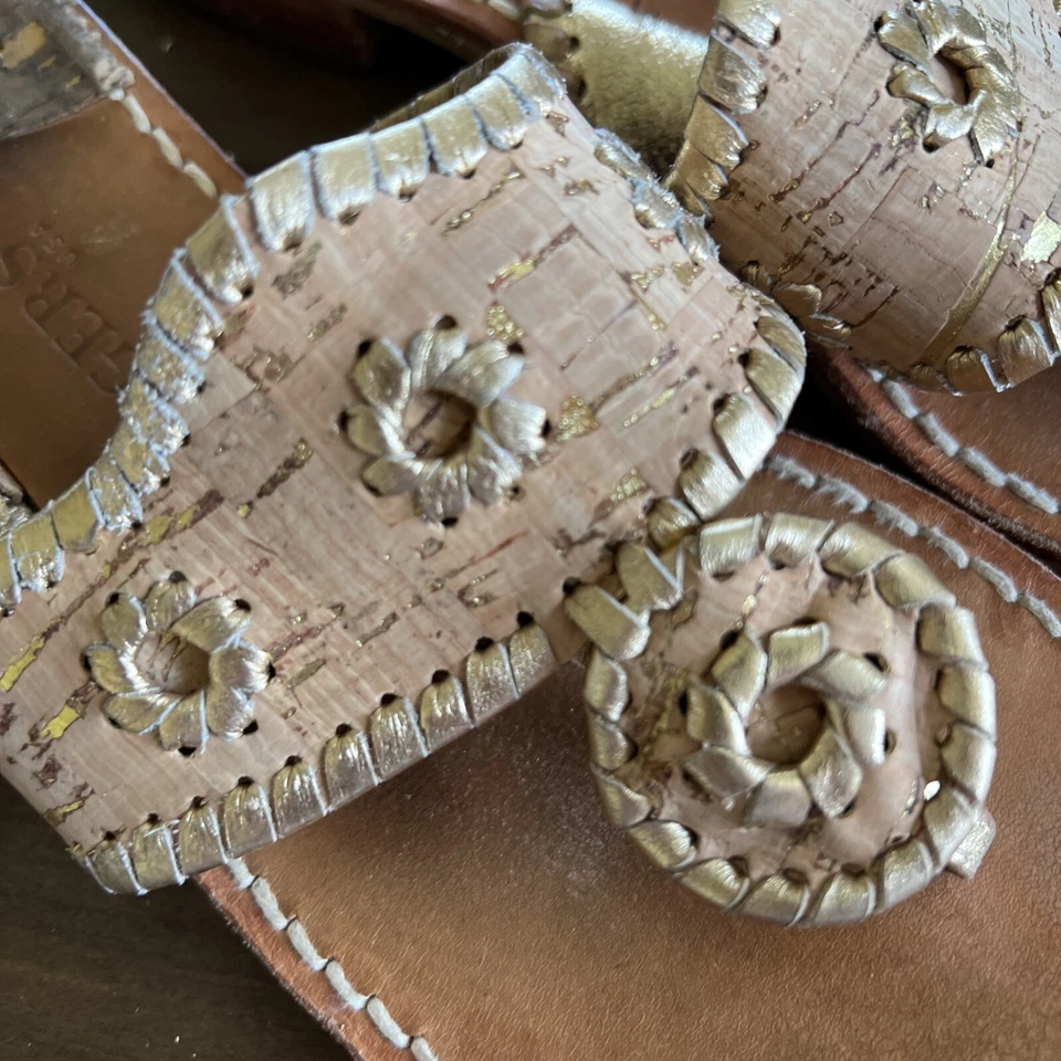 sandalias jack rogers corcho y oro 8m Foto 2 de 4