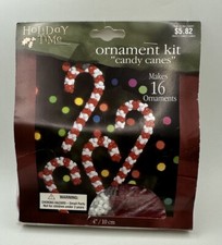 The Beadery Holiday Ornament Beaded Craft Kit 4727 Candy Canes NEW