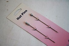 Ball & Thistest Srebrne szpilki do kapeluszy 2 szt. Kwiaciarnia Młynarka Ślub