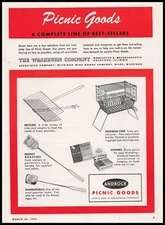 1946 Androck Rockford Illinois Picnic Goods Gridiron Chef BBQ Grills Print Ad