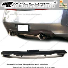 For 03-07 Infiniti G35 Coupe JDM NS Style Rear Bumper Lower Diffuser Lip 2-Fins
