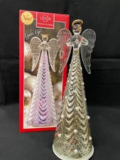 NEW IN BOX LENOX MERCURY GLASS LIT ANGEL 9.25 IN COLOR CHANGING ORNAMENT 870923 