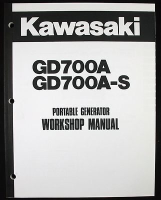 Kawasaki GD700A GD700A-S Generator Service Repair Shop Manual 99924