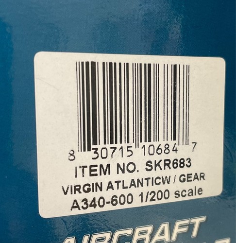 SALE! 1/200 VIRGIN ATLANTIC Airbus A340-600 Daron Skymarks SKR683 - Picture 3 of 9
