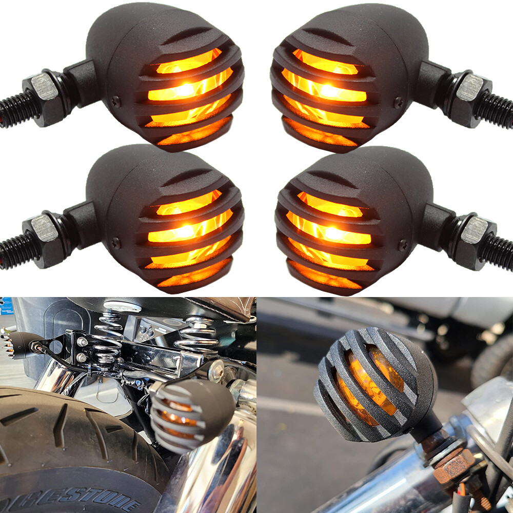 4PCS Bullet Turn Signals Blinker Lights For Honda Shadow Spirit ACE VT 1100 750