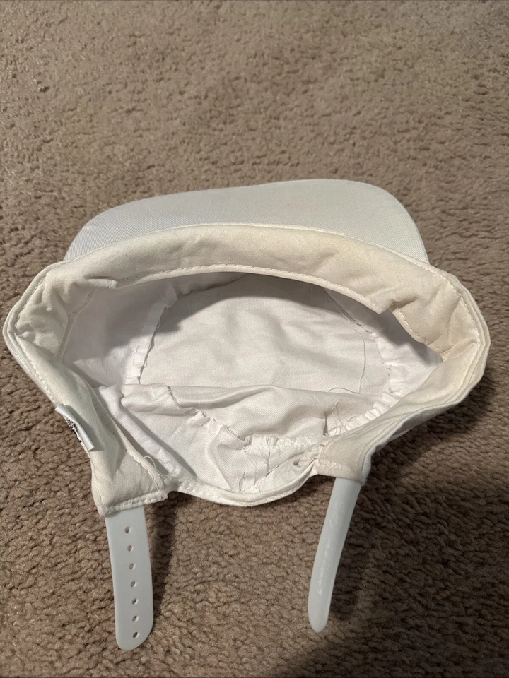 Súper Raro Mario Bros. Película Promo Retro Nintendo Snapback Sombrero Gorra Blanca 1993 Foto 4 de 4