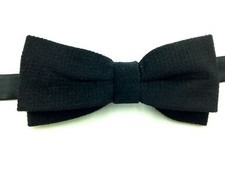  125 Ryan Seacrest Mens Black Velvet Bowtie Adjustable Pre Tied Bow Tie