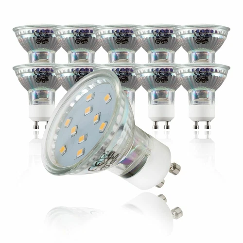 LED Leuchtmittel GU10 warmweiß 3W Spar-Lampen Birnen Strahler Spots 5er 10er SET - Bild 7 von 14