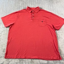 Polo Ralph Lauren Shirt Men 2XB Red Classic Fit Preppy Casual Lightweight Preppy