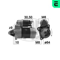 ERA Anlasser Starter 1.0Kw FüR Fiat Fiorino Kasten Punto Tempra S.W. 220166A