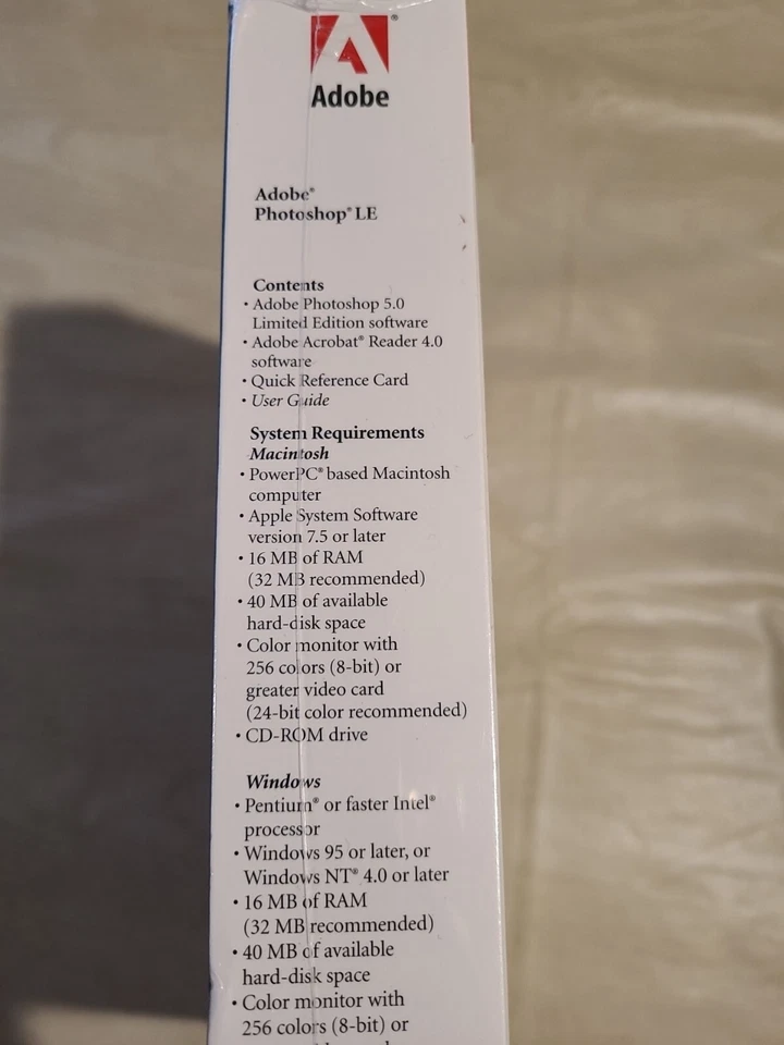 Adobe Photoshop LE Limited Edition New - Image 3 of 4