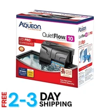 QuietFlow 10 LED Power Filter with Cartridge Indicator - Ideal for Aquariums
