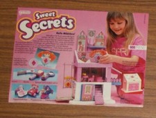 Rare Advertising Vintage Galoob SWEET SECRETS Dollhouse Trinket Box 1985