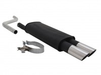 Novus EndschalldäMpfer 2X76Mm Sr-Design Stahl FüR VW Polo 2 II / III -86C +Abe