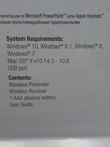 TARGUS WIRELESS PRESENTER LASER Pointer presentation pointer remote PC MAC - Picture 6 of 24