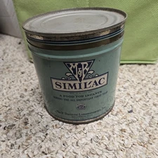 Vintage 1940’s Similac Infant Formula Litho Tin Can