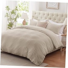Duvet Cover King Size, 3 Pieces Bedding Duvet Covers, King 104"x90" Linen