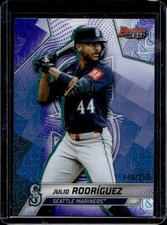 2025 Bowman's Best Julio Rodriguez Purple Refractor #/250 Mariners