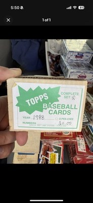 1988 TOPPS BASEBALL COMPLETE SET 792 CARDS, CLEMENS, BONDS, GLAVINE RC, EX-NRMT+