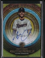 2022 Bowman Inception Anthony Gutierrez Auto Gold 49/50 #PA-AGTexas Rangers