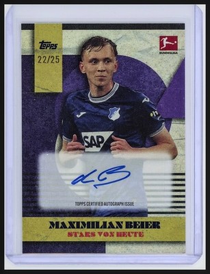 2023-24 Topps Bundesliga Lothar Matthäus Maximilian Beier RC Purple Auto /25