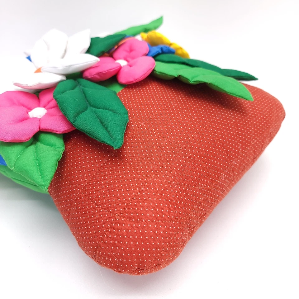 Almohada Decorativa Casa de Sombrero Kitsch Primavera Verano Flores Floral 3D Foto 4 de 4