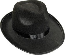 Cappello Fedora Nero PermaFelt Gangster Freddy Michael Jackson