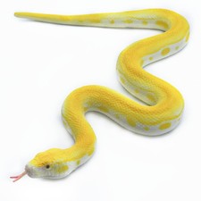 SIENON Realistic Golden Python Figure Fake Snakes Toy 1.2 inch, Yellow