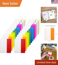 480 Pieces Sticky Tabs 2 Inch Index Tabs, Colored Page Markers Repositionable...