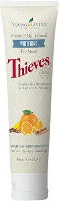 Young Living Thieves Whitening Toothpaste, Fluoride-Free Kids 4oz Mint