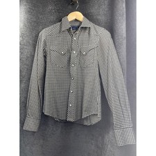 Ralph Lauren Kids Western Gingham Long Sleeve Button Up Shirt Boys Girls Size 6