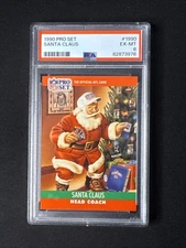 1990 Pro Set - Santa Claus #1990 - PSA 6 Excellent Mint - FRESH SLAB!